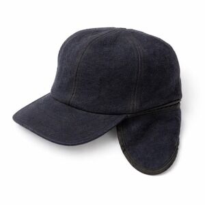 Vintage‎ Wool Blend Baseball Cap Made in USA Small Ear Flaps READ